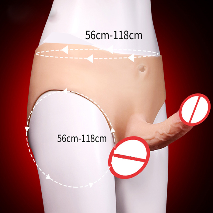 Quần da silicone có gắn dương vật giả đóng vai trâu