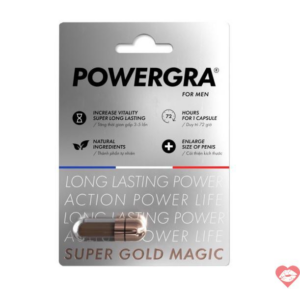 Viên uống tăng kích thước kéo dài thời gian Powergra For Men  - Vỉ 1 viên