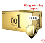Bao cao su OLO 0.01 gân gai - Siêu mỏng kéo dài thời gian - Hộp 10 cái