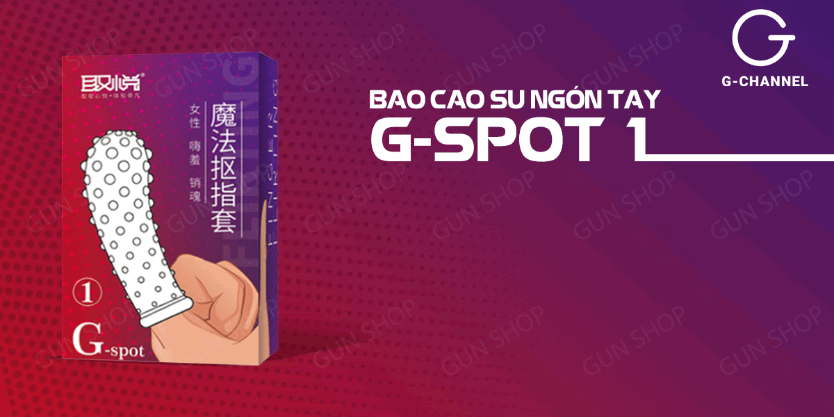 Bao Cao Su Ngón Tay Điểm G 1 - Dập Toàn Thân - 1 Hộp