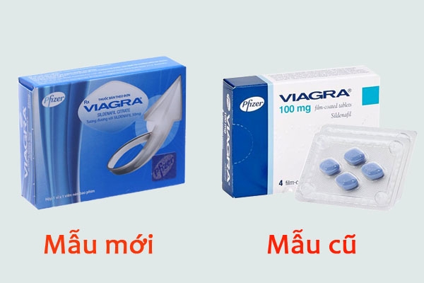 Viagra 50mg 100mg của Mỹ mẫu cũ và mới